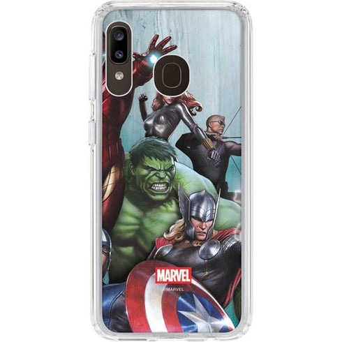 Marvel Avengers Assemble Galaxy A20 Clear Case
